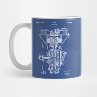 Ford Transmission Patent - Mechanic Auto Repair Garage Art - Blueprint Mug